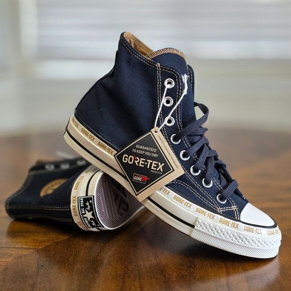 Converse Chuck Taylor Gore-Tex GTX High Black Toadstool Tan Women's 9 LE A08565C - Picture 16 of 16